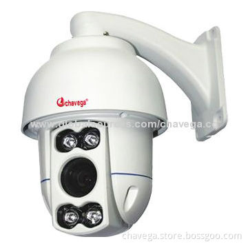 4-inch Mini Outdoor IR PTZ Camera, 1/3-inch Sony CCD, 700TVL, 10x Optical Focus, 256 Presets, 12V/2A